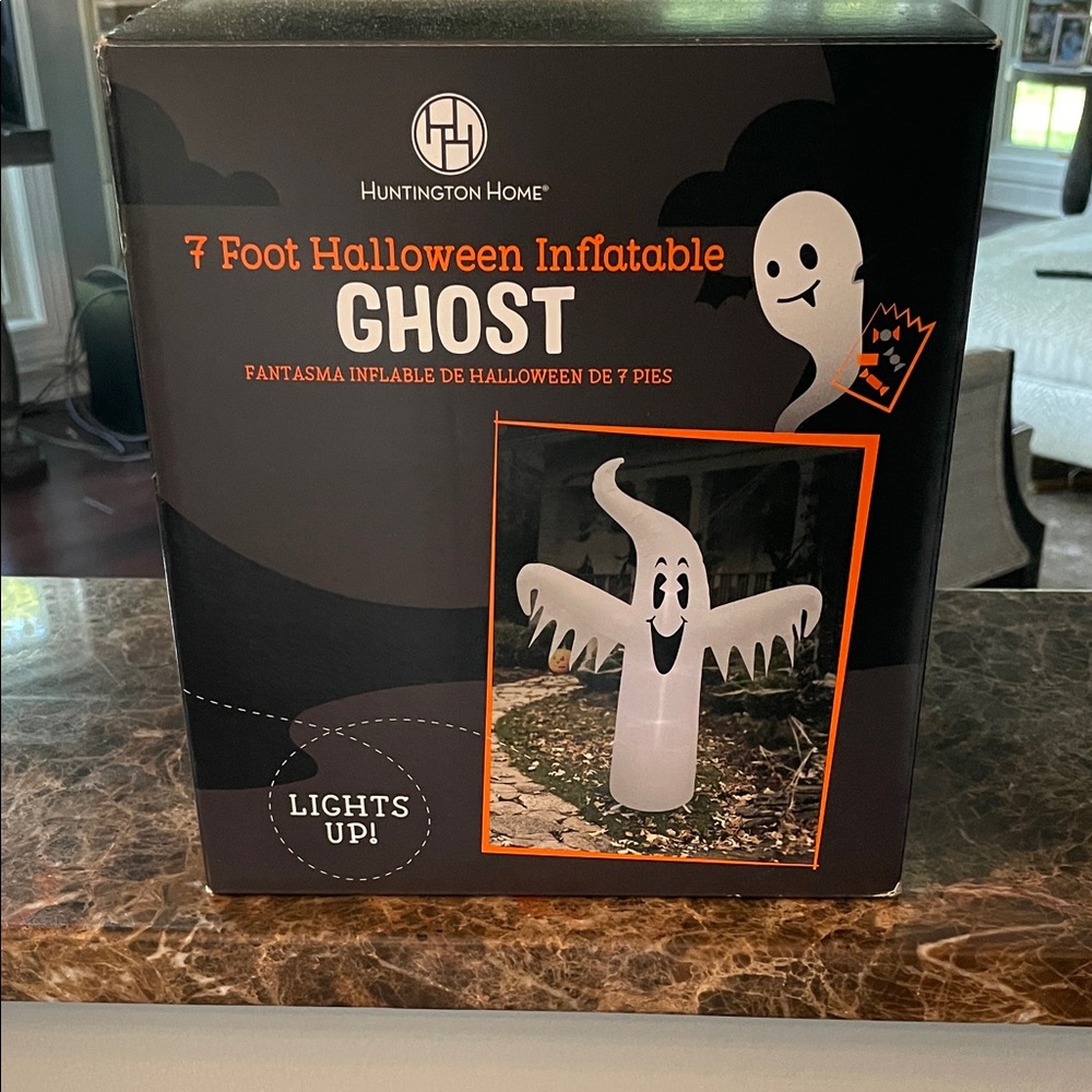 Huntington Home Halloween Inflatable Ghost with Lights